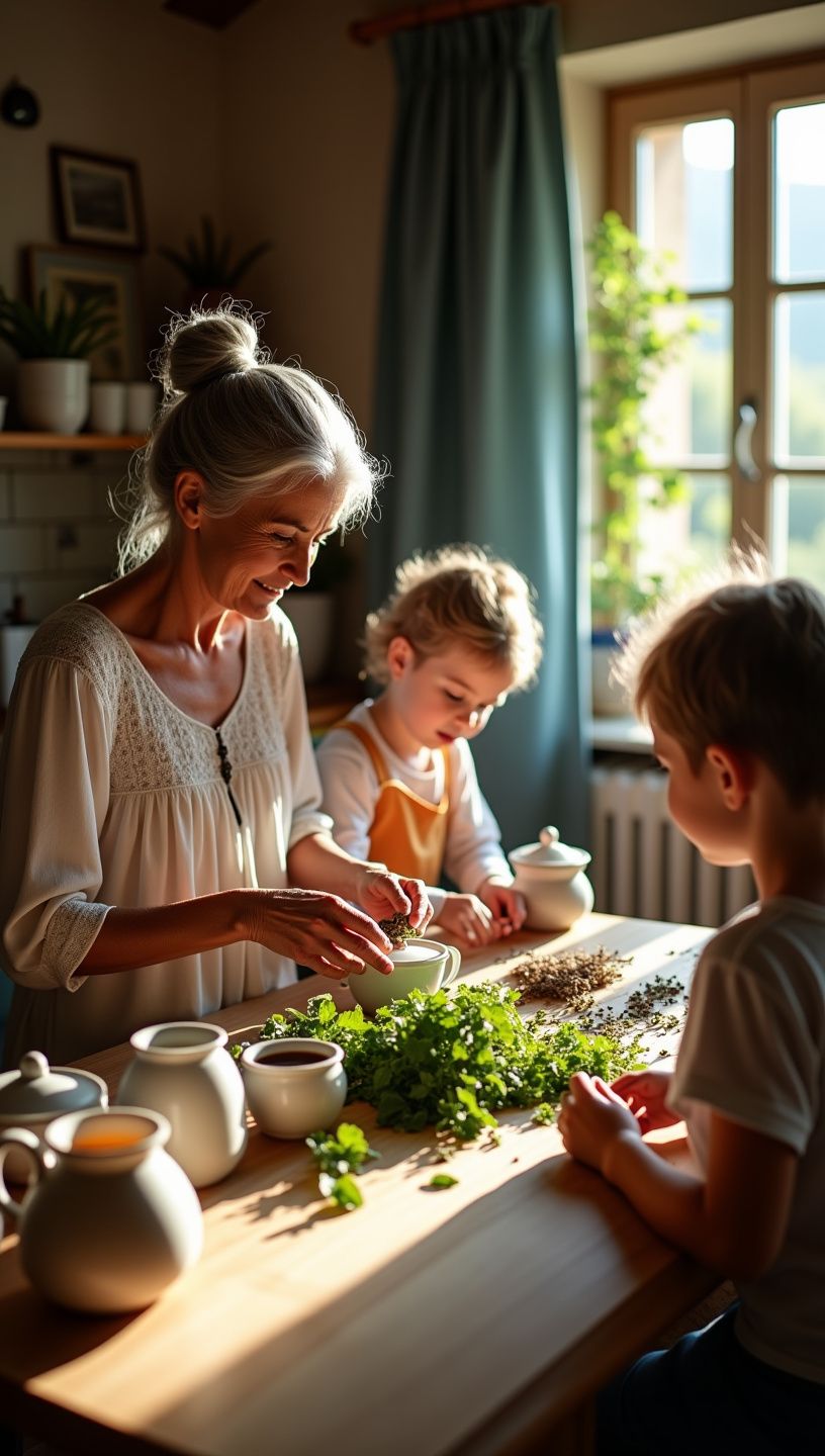 Κούπα τσαγιού με κρέμα και μπαχαρικά στην επιφάνεια