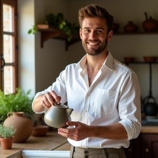 Βότανα σε γυάλινο βάζο με ετικέτα "Κρητική Δίτη"